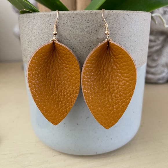 Leather Earrings 3 Pairs - Picture 4 of 5